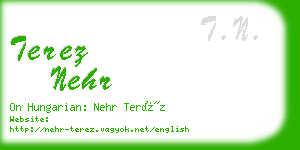 terez nehr business card